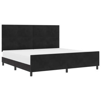 Bettgestell Schwarz 200x200 cm Samt