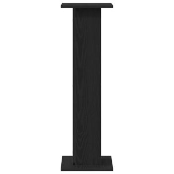 Pflanzenständer 2 Stück Schwarz Eiche 30x30x95 cm Holzwerkstoff