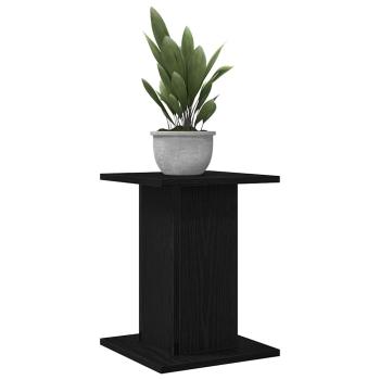 Pflanzenständer 2 Stück Schwarz Eiche 30x30x40 cm Engineered Wood