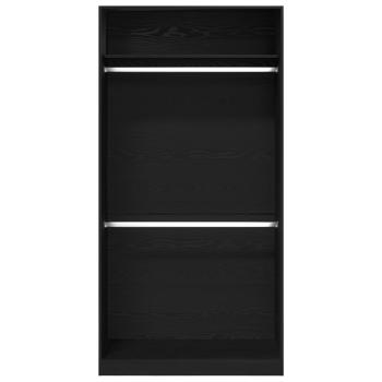 Schwarzer Eichenkleiderschrank - 100x50x200 cm