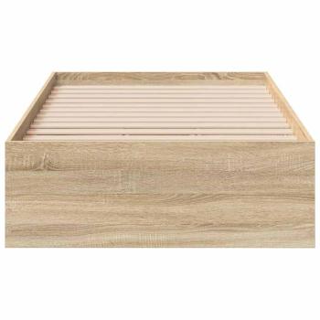 Bettgestell Sonoma Eiche 90x190 cm Spanplatte