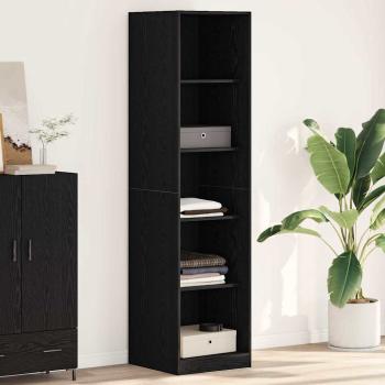 ARDEBO.de - Kleiderschrank aus schwarzer Eiche 50x50x200 cm Möbelspanplatte