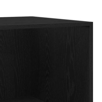 Kleiderschrank aus schwarzer Eiche 50x50x200 cm Möbelspanplatte
