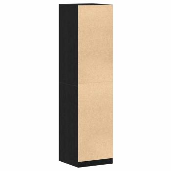 Kleiderschrank aus schwarzer Eiche 50x50x200 cm Möbelspanplatte