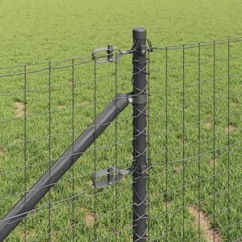 Zaunpfosten mit Spitze 26 Stück Ø32 mm 100 cm Verzinkter Stahl