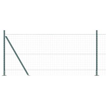 Zaunpfosten Set aus 26 Grün Beton 3,2 x 3,2 x 110 cm Langlebig