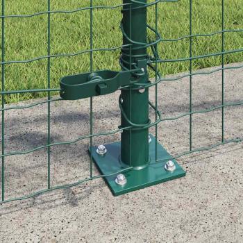Zaunpfosten Set aus 26 Grün Beton 3,2 x 3,2 x 110 cm Langlebig