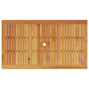Garten Essgruppe 7 pcs Braun Massivholz Akazie
