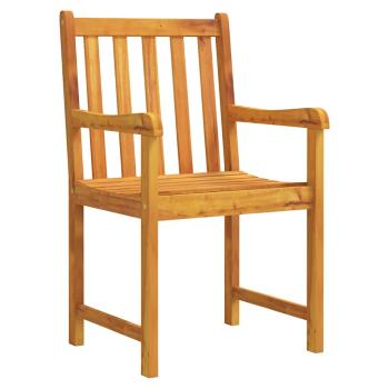 3-teiliges Garten-Esszimmer-Set aus massivem Akazienholz