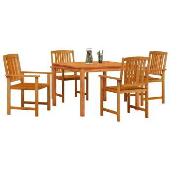 Garten Essgruppe 5 stk. Braun Massivholz Akazie