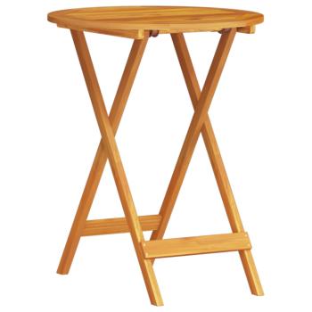 3-teiliges klappbares Bistro-Set aus massivem Akazienholz