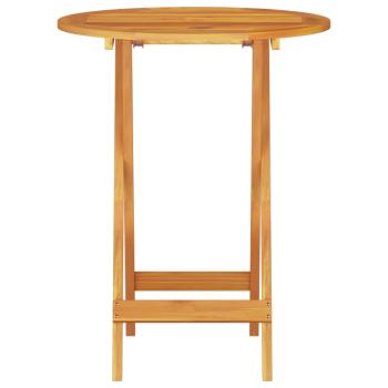 3-teiliges klappbares Bistro-Set aus massivem Akazienholz