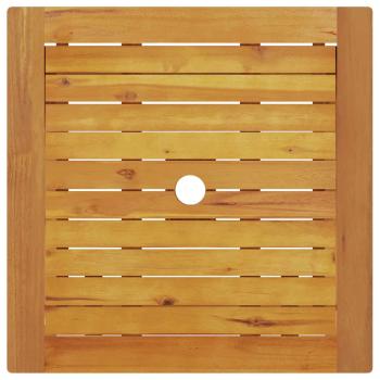 3-teiliges Falt-Bistroset aus massivem Akazienholz