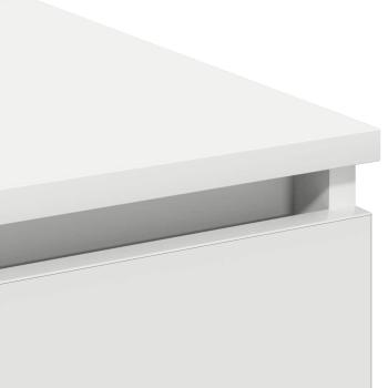 TV-Schrank mit LED Weiß 180x38x49 cm Holzwerkstoff