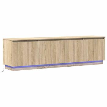 TV-Schrank mit LED Sonoma Eiche 180x38x49 cm Holzwerkstoff