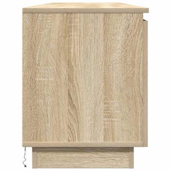 TV-Schrank mit LED Sonoma Eiche 180x38x49 cm Holzwerkstoff