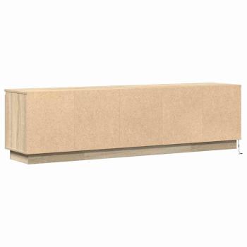 TV-Schrank mit LED Sonoma Eiche 180x38x49 cm Holzwerkstoff