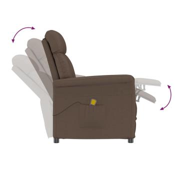 Massagesessel Braun Mikrofasermaterial