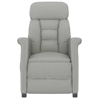 Massagesessel Hellgrau Mikrofaser