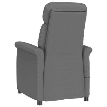 Massagesessel Dunkelgrau Mikrofaser
