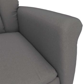 Massagesessel Dunkelgrau Mikrofaser