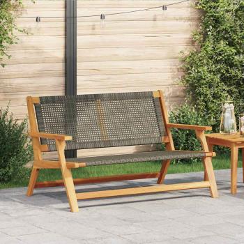 ARDEBO.de - Gartenbank Grau 122x76x73,5 cm Massivholz Akazie
