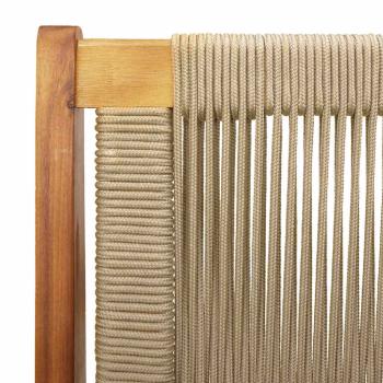 Gartenbank Beige 76x122x73 cm Massivholz Akazie