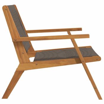Gartenstühle 2 Stück Grau 67x77x73 cm Massivholz Akazie