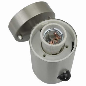 Außenwandleuchten mit Sensor 2 Stück Silber Edelstahl IP44