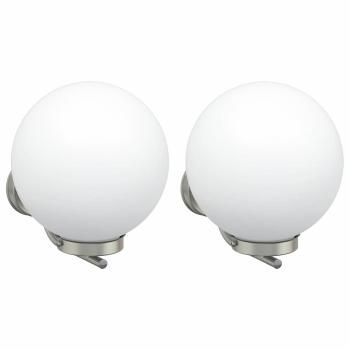 Außenwandlampen 2 Stück Silber Edelstahl IP44