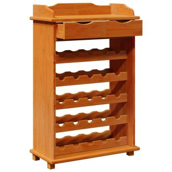 Weinregal 90x60x30 cm Massivholz Kiefer