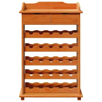 Weinregal 90x60x30 cm Massivholz Kiefer