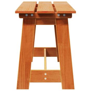 Gartenbank Akazie 119x35x47 cm Massivholz Kiefer