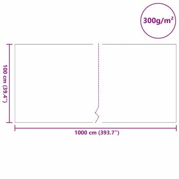 Teichvlies 300 g/? 1x10 m