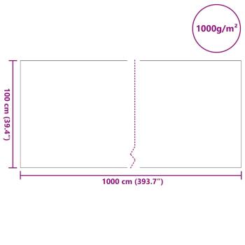 Teichvlies 1000 g/? 1x10 m