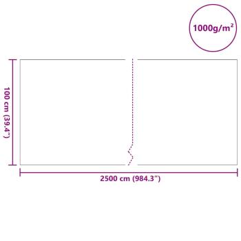 Teichvlies 1000 g/? 1x25 m