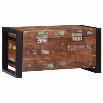Aufbewahrungstruhen 60x30x30cm Aus solidem, recyceltem Holz und Metall