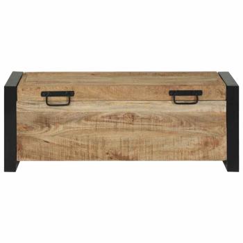 Aufbewahrungsboxen 80x30x30cm aus massivem Mangoholz und Metall