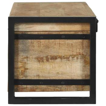 Aufbewahrungsboxen 80x30x30cm aus massivem Mangoholz und Metall