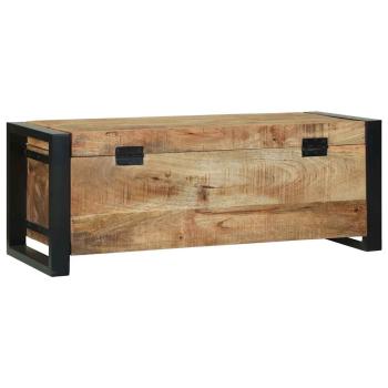Aufbewahrungsboxen 80x30x30cm aus massivem Mangoholz und Metall