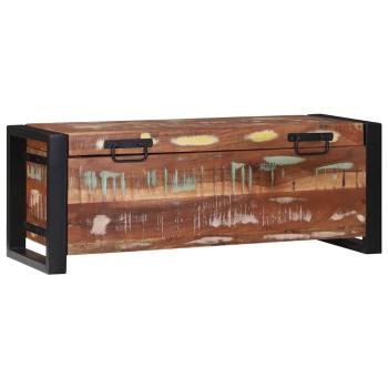 Aufbewahrungstruhen 80x30x30cm Aus solidem recyceltem Holz und Metall