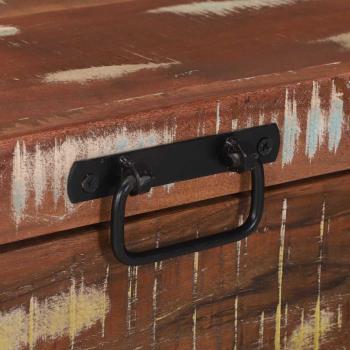 Aufbewahrungstruhen 80x30x30cm Aus solidem recyceltem Holz und Metall