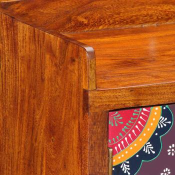 Schuhregale & Organisatoren Braun mit bunten Mustern Massivholz