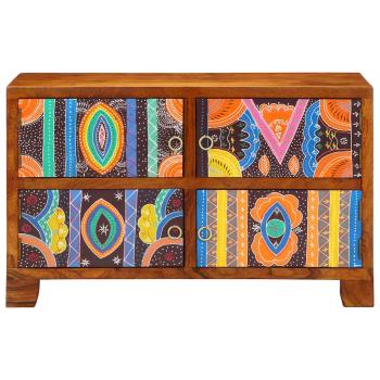 Schuhschrank 90x35x55 cm aus massivem Akazienholz