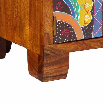 Schuhschrank 90x35x55 cm aus massivem Akazienholz