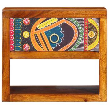 Nachttisch 40x35x35 cm Massivholz Akazie