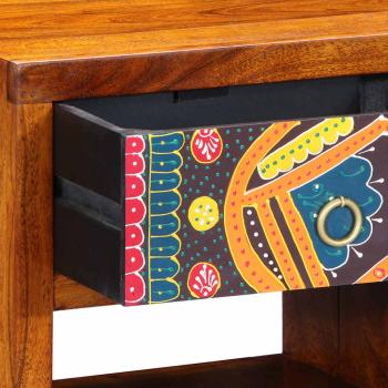 Nachttisch 40x35x35 cm Massivholz Akazie