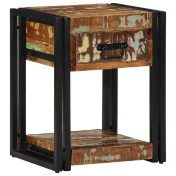 ARDEBO.de - Nachttisch 40x35x50 cm Massivholz Altholz