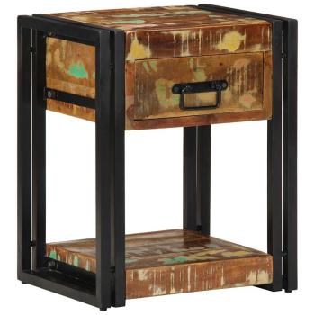 Nachttisch 40x35x50 cm Massivholz Altholz