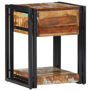 Nachttisch 40x35x50 cm Massivholz Altholz